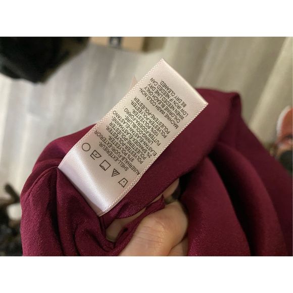 Dress The Population Tiffany Dress One Shoulder in Dark Magenta Sz Large MP $148 - Picture 5 of 8